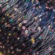 Пряжа паєтка на нейлоні темно синя з різнокольоровими паєтками