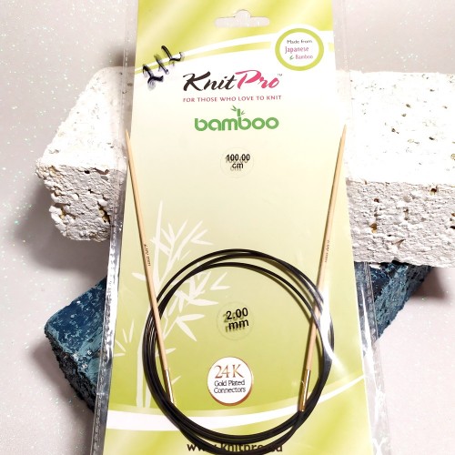 22261 Спиці кругові Bamboo KnitPro 2,0мм 100см