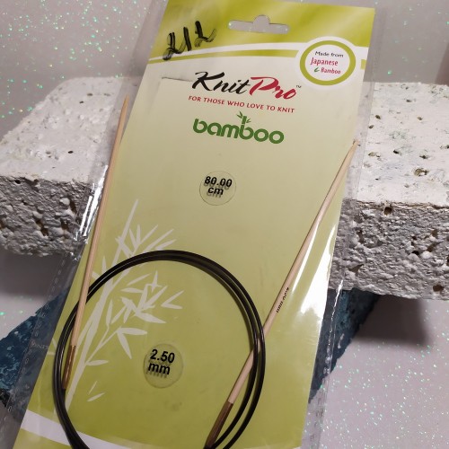 22243 Спиці кругові Bamboo KnitPro 2,5мм 80см