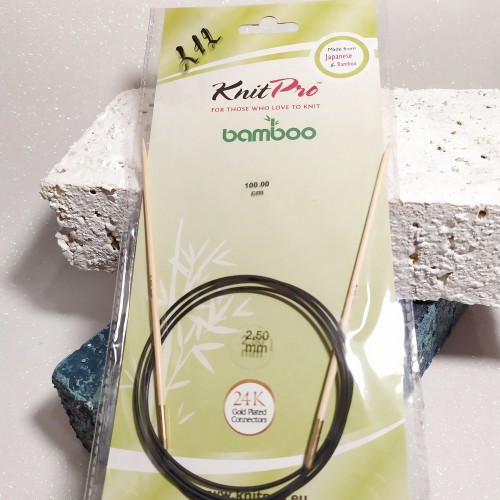 22263 Спиці кругові Bamboo KnitPro 2,5мм 100см