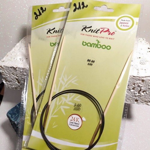22245 Спиці кругові Bamboo KnitPro 3,0мм 80см
