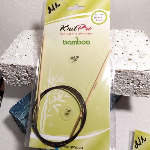 22265 Спиці кругові Bamboo KnitPro 3,0мм 100см