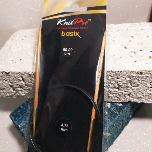 35386 Спиці дерев'яні Basix Birch KnitPro 3,75 мм 80см