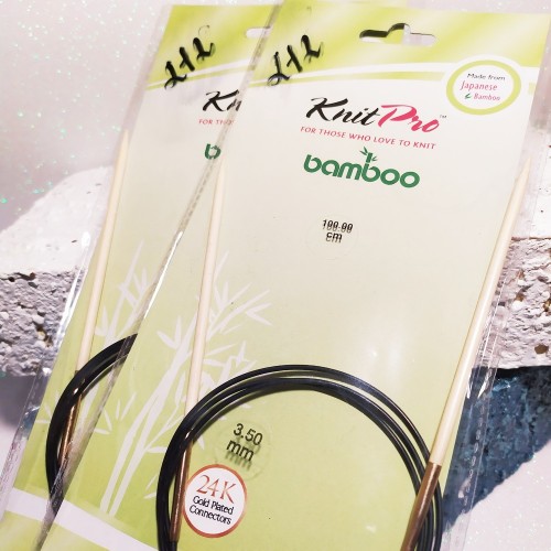 22266 Спиці кругові Bamboo KnitPro 3,5мм 100см