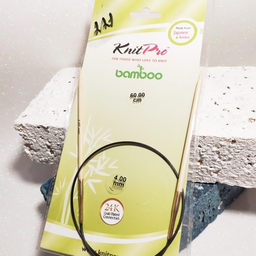 22227 Спиці кругові Bamboo KnitPro 4,0мм 60см