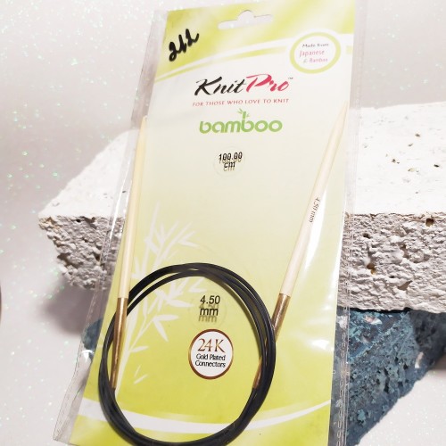 22268 Спиці кругові Bamboo KnitPro 4,5мм 100см