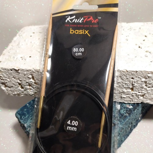 35384 Спиці дерев'яні Basix Birch KnitPro 4,0мм 80см