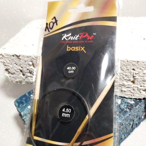 Спиці дерев'яні Basix Birch KnitPro 4,5мм 40см