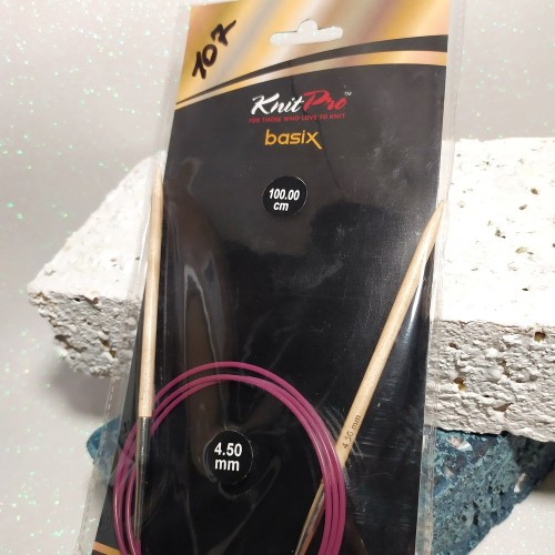 Спиці дерев'яні Basix Birch KnitPro 4,5мм 100см