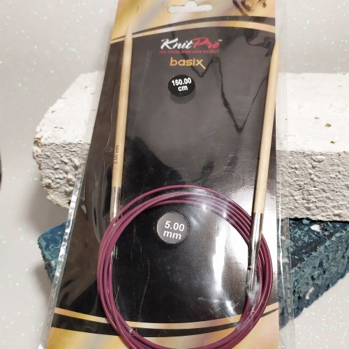 Спиці дерев'яні Basix Birch KnitPro 5,0мм 150см
