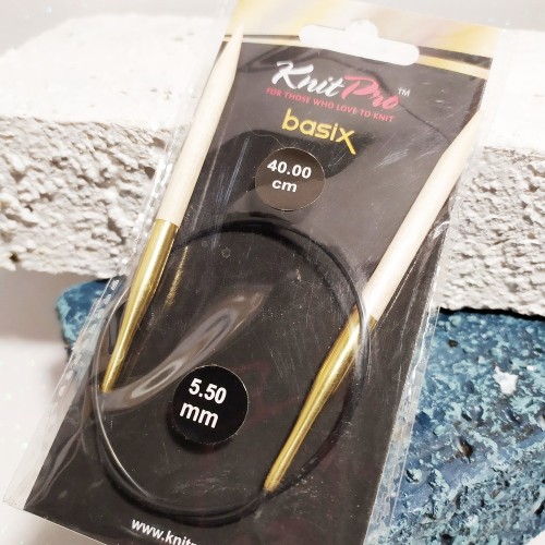 Спиці дерев'яні Basix Birch KnitPro 5,5мм 40см