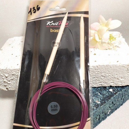 Спиці дерев'яні Basix Birch KnitPro 6,5мм 150см