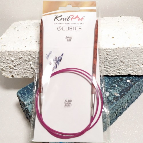 25336,Спіці кругові 80 см Cubics Symfonie-Rose KnitPro, 5.50 мм