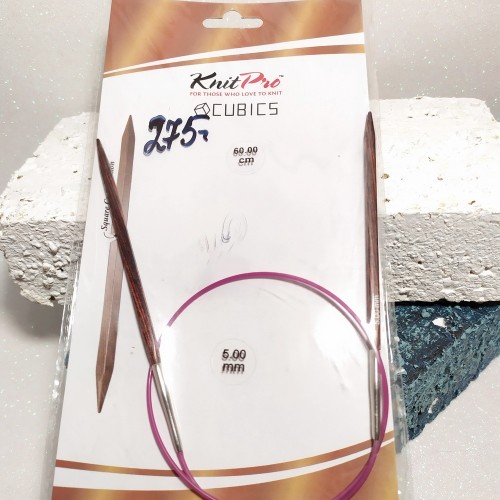 Спиці кругові Cubics KnitPro 5,0 мм 60см