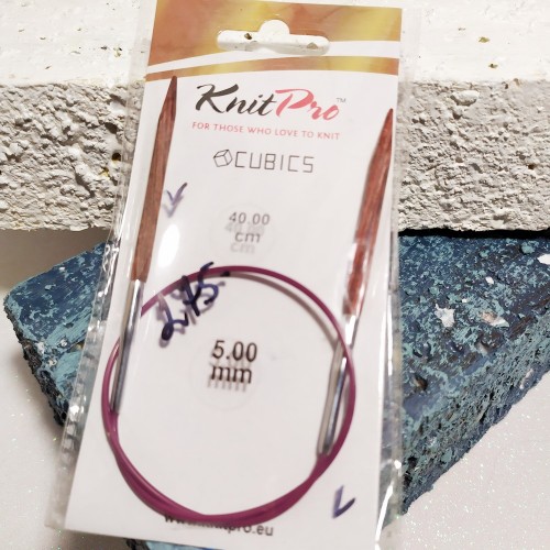 Спиці кругові Cubics KnitPro 5,0 мм 40см
