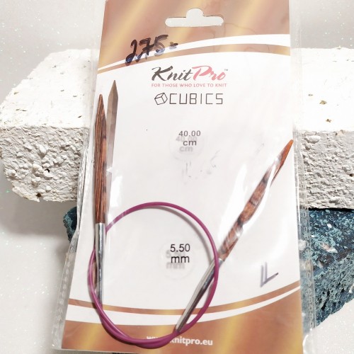 Спиці кругові Cubics KnitPro 5,5 мм 40см