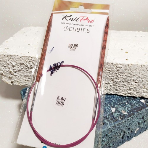 Спиці кругові Cubics KnitPro 5,5 мм 60см