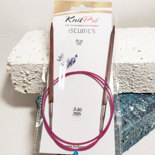 Спиці кругові Cubics KnitPro 5,5 мм 80см