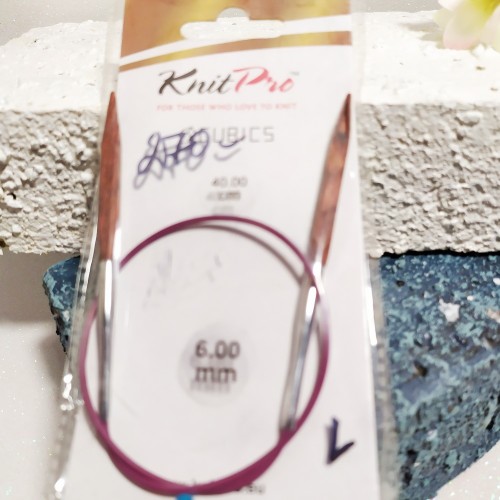 Спиці кругові Cubics KnitPro 6,0 мм 40см