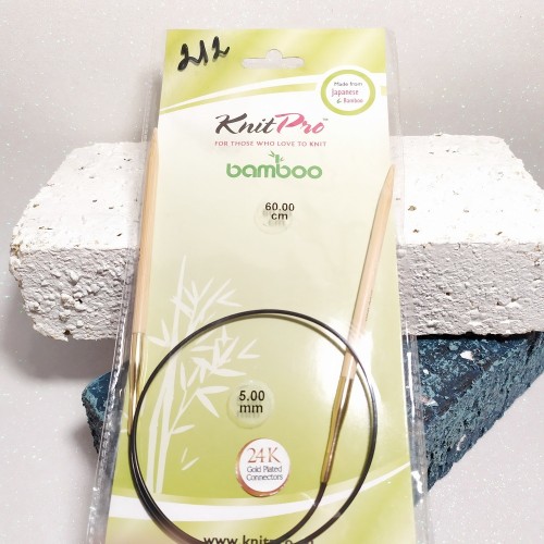 22229 Спиці кругові Bamboo KnitPro 5,0мм 60см