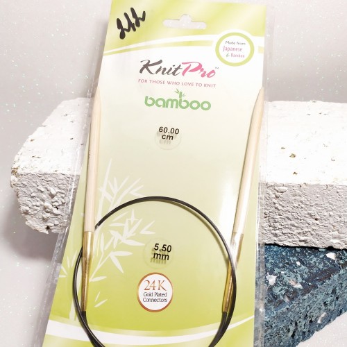22230 Спиці кругові Bamboo KnitPro 5,5мм 60см