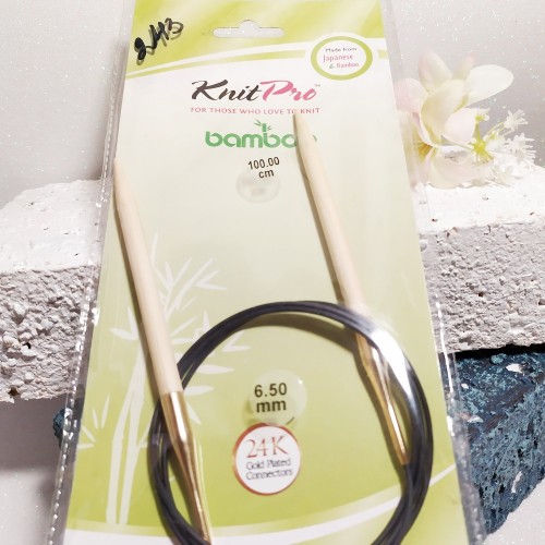 22272 Спиці кругові Bamboo KnitPro 6,5мм 100см