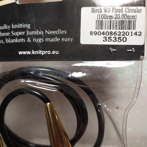 Дерев'яні спиці KnitPro Jumbo 20мм-100см