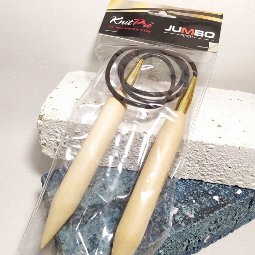 Дерев'яні спиці KnitPro Jumbo 20мм-100см