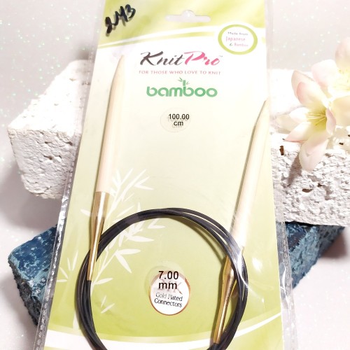 22253 Спиці кругові Bamboo KnitPro 7мм 80см