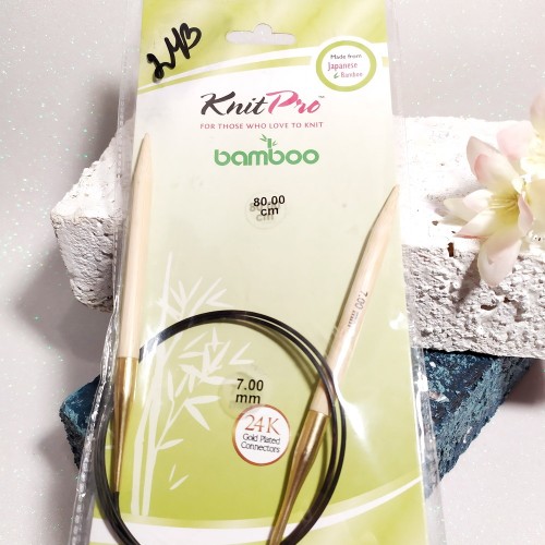 22233 Спиці кругові Bamboo KnitPro 7мм 60см
