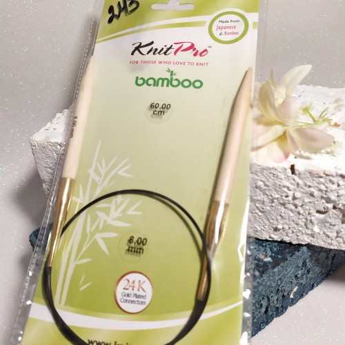 22254 Спиці кругові Bamboo KnitPro 8мм 80см