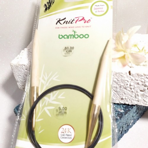 22255 Спиці кругові Bamboo KnitPro 9,0мм 80см