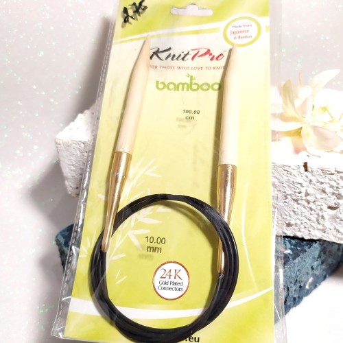 22276 Спиці кругові Bamboo KnitPro 10,0мм 100см
