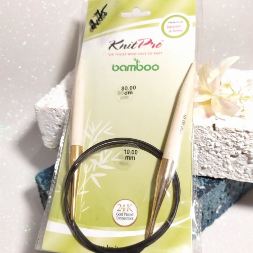 22256 Спиці кругові Bamboo KnitPro 10,0мм 80см