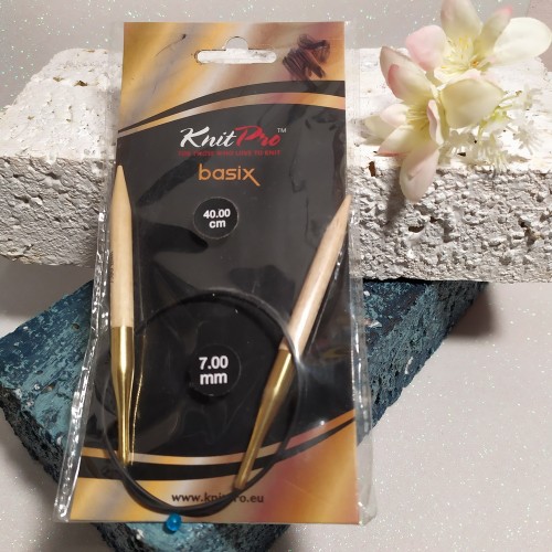 Спиці дерев'яні Basix Birch KnitPro 7.0мм 40см
