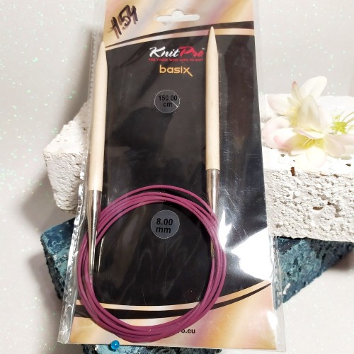 Спиці дерев'яні Basix Birch KnitPro 9,0мм 100см