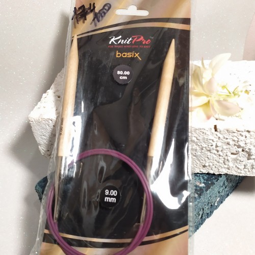 Спиці дерев'яні Basix Birch KnitPro 9,0мм 80см