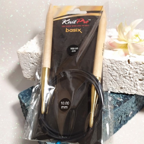 Спиці дерев'яні Basix Birch KnitPro 10мм 100см