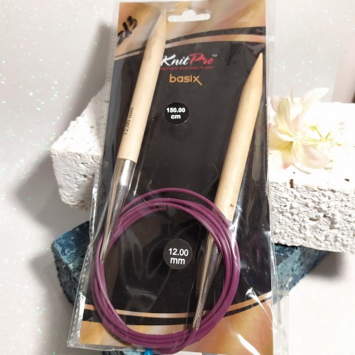 Спиці дерев'яні Basix Birch KnitPro 12мм 150см