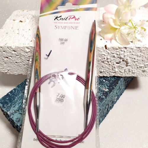 21358 Спиці кругові Symfonie Wood KnitPro 7,0мм 100см