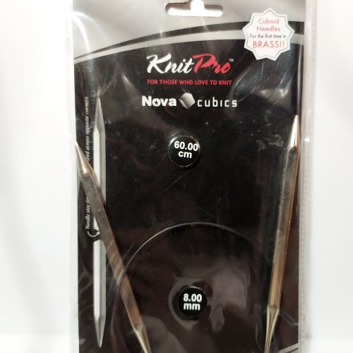 12184 Спиці кругові Nova Cubics Knitpro 60 см 8,0 мм
