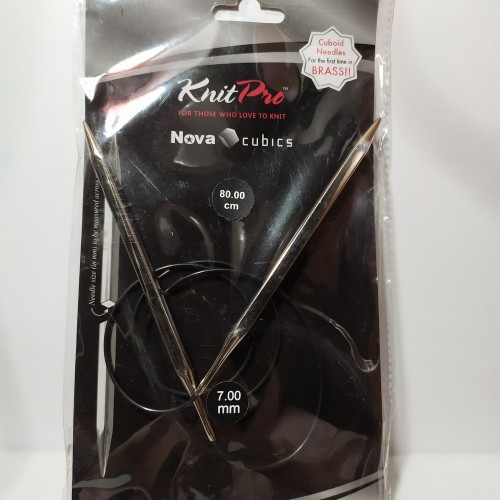 12203 Спиці кругові Nova Cubics Knitpro 80 см 7,0мм