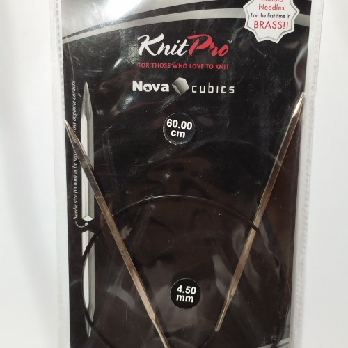 12178 Спиці кругові Nova Cubics Knitpro 60 см 4,5 мм