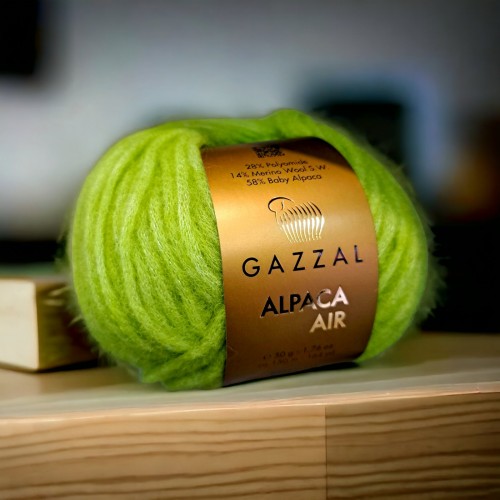Gazzal Alpaca Air 92 салатовий