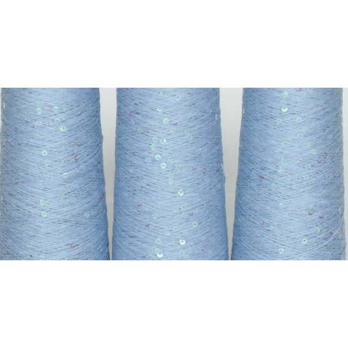 Infinity yarn 069 - Нежно-голубий+прозорий хамелеон 3мм