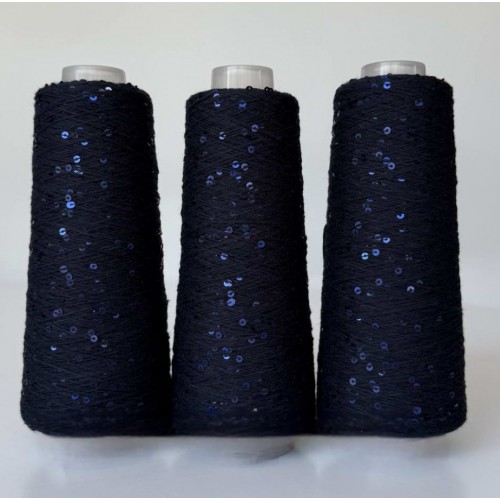 Infinity yarn 005 - Темно-синій+синій на котону 3мм