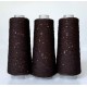 Infinity yarn 121 - Шоколад + матова паєтка паєтка на коттоні 3мм